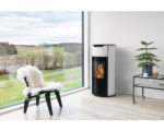 Aduro P1.4 granulinė krosnelė, plieninė, juoda/balta, 8 kW - Image 4