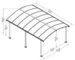 Polikarbonato stoginė Arcadia Palram - Canopia 3,6 x 5 m - Image 14