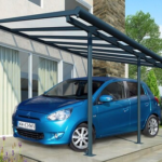 Aliumininė stoginė automobiliui Sierra Palram - Canopia 3 x 4,35 m pilka