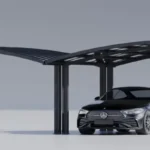 Dviguba metalinė stoginė Amelia P, 6×6, 36m²