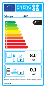 SCHENGER granulinė krosnelė HP07 juoda, A++, 8,0 kW, pilnai automatinė, su WiFi ir ekologiniu režimu - Image 6