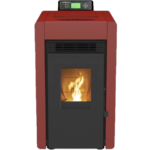 SCHENGER granulinė krosnelė HLP3402 raudona 5,5 kW A++ pilnai automatinė