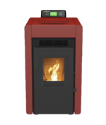 SCHENGER granulinė krosnelė HLP3402 raudona 5,5 kW A++ pilnai automatinė