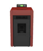 SCHENGER granulinė krosnelė HLP3402 raudona 5,5 kW A++ pilnai automatinė - Image 2