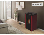 Pegaso Vera plieninė granulinė krosnelė, bordo, 7 kW - Image 3