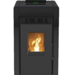 SCHENGER granulinė krosnelė HLP3402 juoda, 5,5 kW, A++, pilnai automatinė