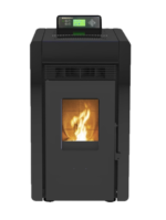 SCHENGER granulinė krosnelė HLP3402 juoda, 5,5 kW, A++, pilnai automatinė