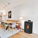 Anita 7.6 Sannover juoda granulinė krosnelė, 6,7 kW - Image 2