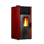 Oro granulinė krosnelė Anita 12 Sannover Bordeaux 10,6 kW - Image 2