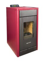 SCHENGER granulinė krosnelė HP07 raudona A++ 8,0 kW pilnai automatinė + WiFi + ekologinis režimas
