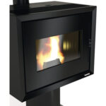 FreePoint Modo Stand“ granulinė krosnelė, juoda, 9,3 kW