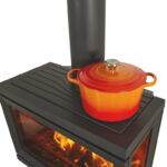 Ketinė krosnelė JØTUL F 620 LB BP, pakabinama, su trimis stiklais, juodos spalvos - Image 4