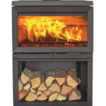 Ketinė krosnelė JØTUL F 620 B BP, su trimis stiklais, juodos spalvos - Image 2