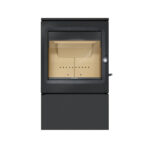 Lacunza GARDE, malkinė, ketaus krosnelė, juodos spalvos su šoniniais stiklais - Image 3