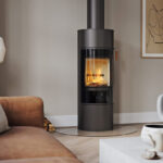 Plieninė krosnelė SCAN 84-1 MODERN BP, juodos spalvos - Image 2