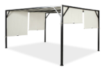 Metalinė terasos pergola Santorini 3 x 4m kreminės spalvos - Image 7