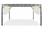 Metalinė terasos pergola Santorini 3 x 4m kreminės spalvos - Image 3