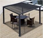 Pavėsinė Pergola Premium, 300 x 300 x 250 cm, pilka - Image 2