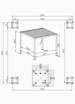 Pavėsinė Pergola Premium 3x3m, balta - Image 6