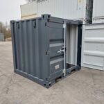 6 pėdų gabenimo konteineris, pilkas