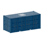 20 pėdų sausas atviras konteineris